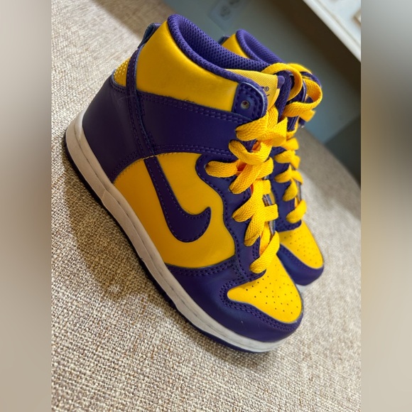 Nike Lakers Dunk High Retro size 12 - Picture 6 of 8